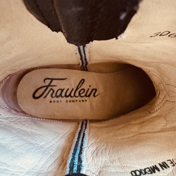 Fraulein Black Butterfly Women's Western Black Cowboy Boots- 7.5 - Picture 9 of 12